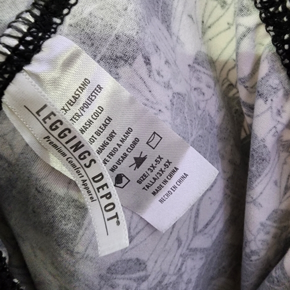 💞4/$20💞 Leggings Depot Flapper Print 3X-5X - Picture 3 of 5